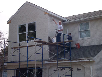 stucco house